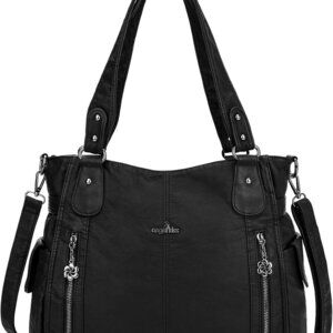 Handbags for Womens Top-Handle Hobo Purse Roomy Casual Shoulder Bags PU Tote Sat